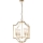 Endon 81914 - EDREA Chain-Hung Chandelier 4xE14/6W/230V, Brass