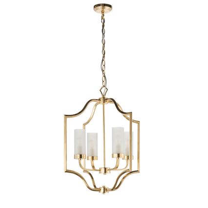 Endon 81914 - EDREA Chain-Hung Chandelier 4xE14/6W/230V, Brass