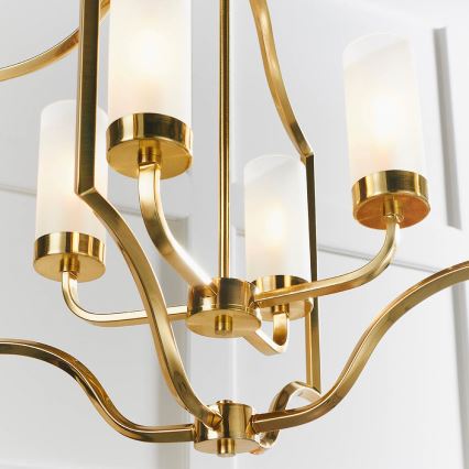 Endon 81914 - EDREA Chain-Hung Chandelier 4xE14/6W/230V, Brass