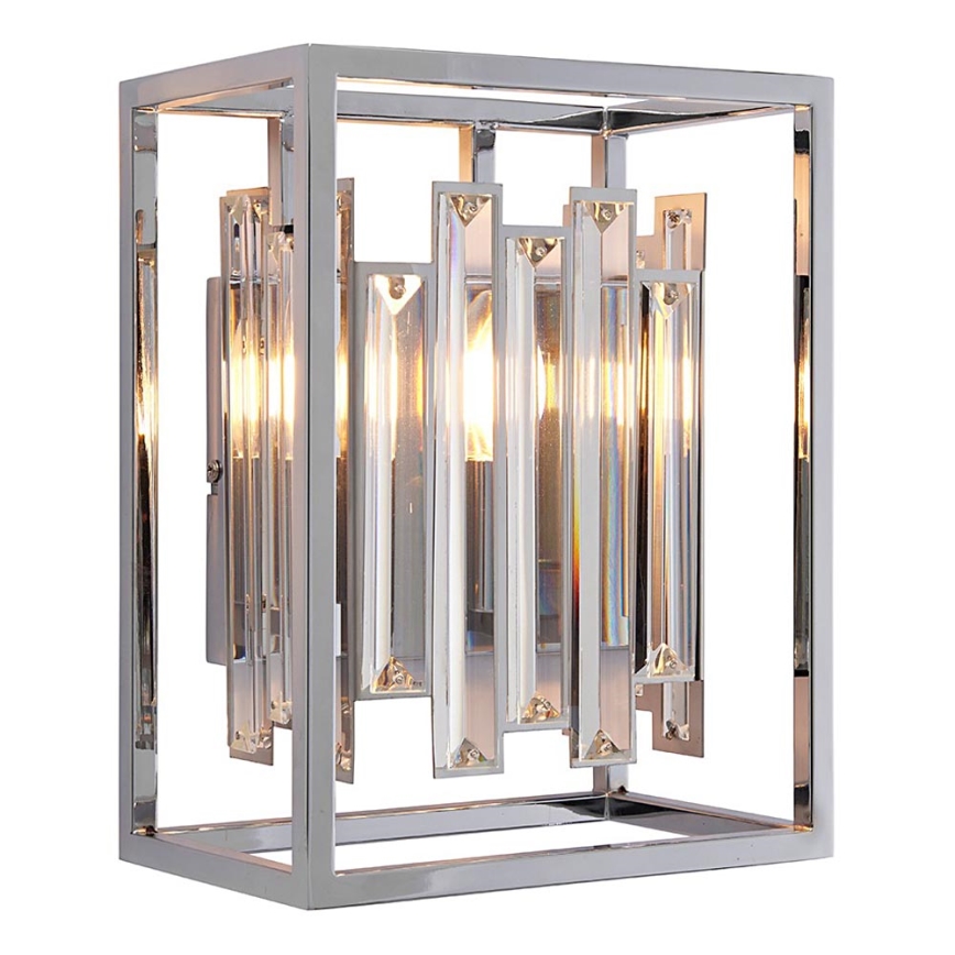 Endon 81932 - ACADIA Wall Light 1xE14/40W/230V, Polished Chrome