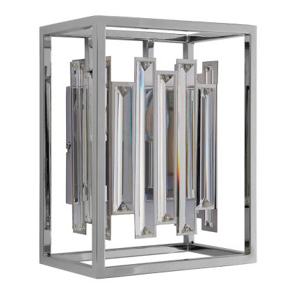 Endon 81932 - ACADIA Wall Light 1xE14/40W/230V, Polished Chrome