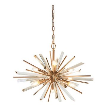 Endon 81936 - Chain-hung chandelier 6xE14/40W/230V, gold finish