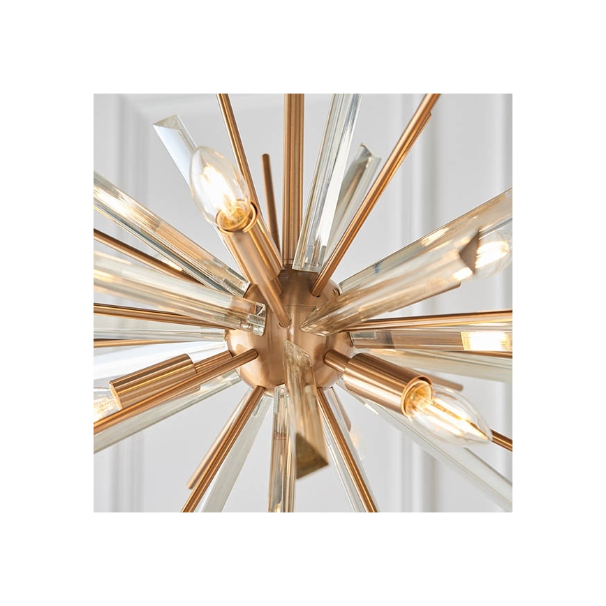 Endon 81936 - Chain-hung chandelier 6xE14/40W/230V, gold finish