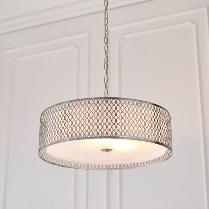 Endon 81969 - Chandelier on a chain CORDERO 3xE27/10W/230V matte chrome
