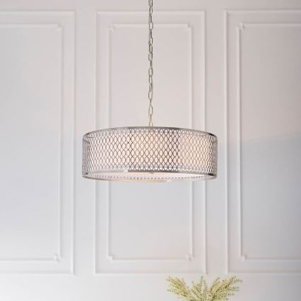 Endon 81969 - Chandelier on a chain CORDERO 3xE27/10W/230V matte chrome