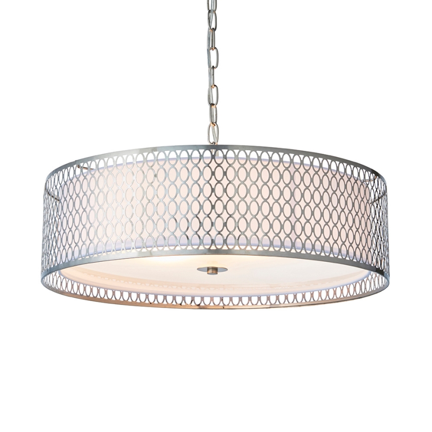 Endon 81969 - Chandelier on a chain CORDERO 3xE27/10W/230V matte chrome