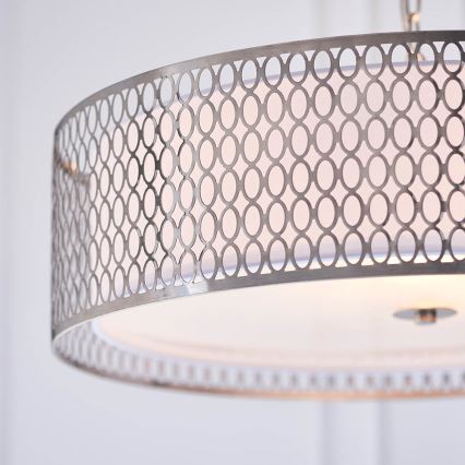Endon 81969 - Chandelier on a chain CORDERO 3xE27/10W/230V matte chrome