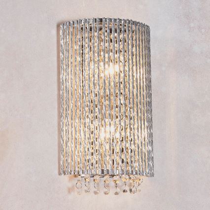 Endon 81978 - Crystal wall light GALINA 2xG9/25W/230V shiny chrome