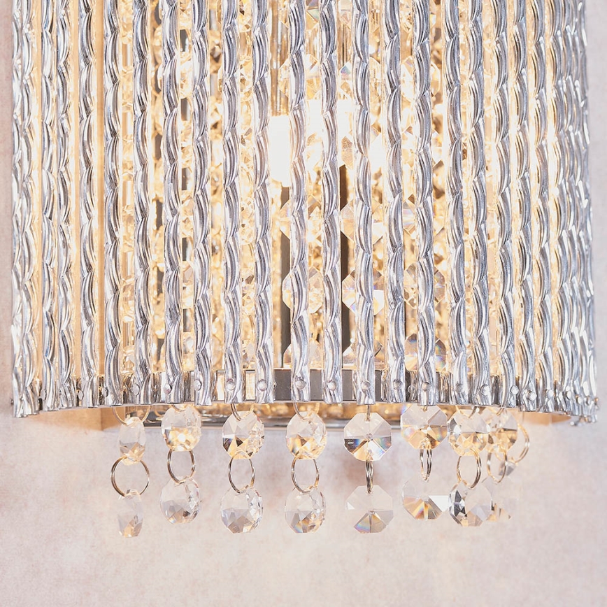 Endon 81978 - Crystal wall light GALINA 2xG9/25W/230V shiny chrome