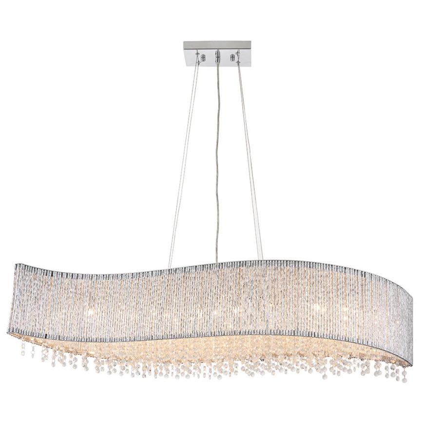 Endon 81979 - GALINA crystal chandelier on cable 8xG9/25W/230V polished chrome