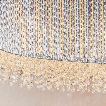 Endon 81979 - GALINA crystal chandelier on cable 8xG9/25W/230V polished chrome