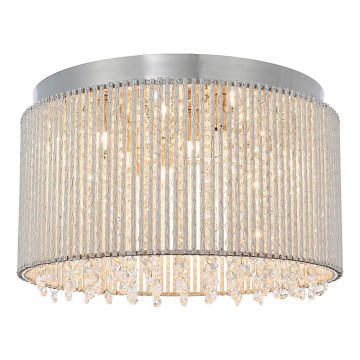 Endon 81980 - Crystal ceiling light GALINA 10xG9/25W/230V matte chrome