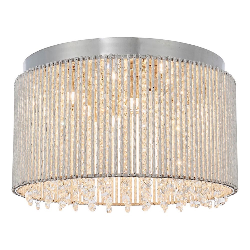 Endon 81980 - Crystal ceiling light GALINA 10xG9/25W/230V matte chrome