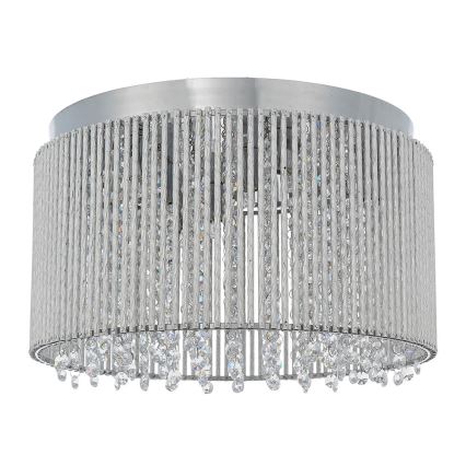 Endon 81980 - Crystal ceiling light GALINA 10xG9/25W/230V matte chrome