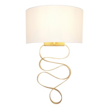 Endon 82070 - Wall Light 1xE27/10W/230V White/Brass