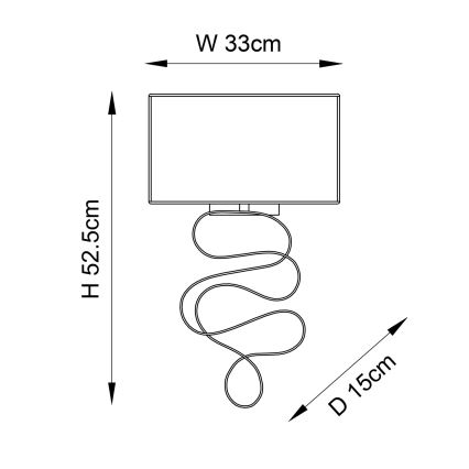 Endon 82070 - Wall Light 1xE27/10W/230V White/Brass