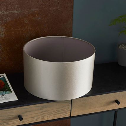 Endon 90024 - Replacement lampshade for E27 table lamp Ø 38 cm grey