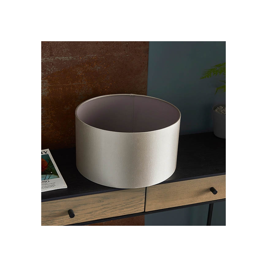 Endon 90024 - Replacement lampshade for E27 table lamp Ø 38 cm grey