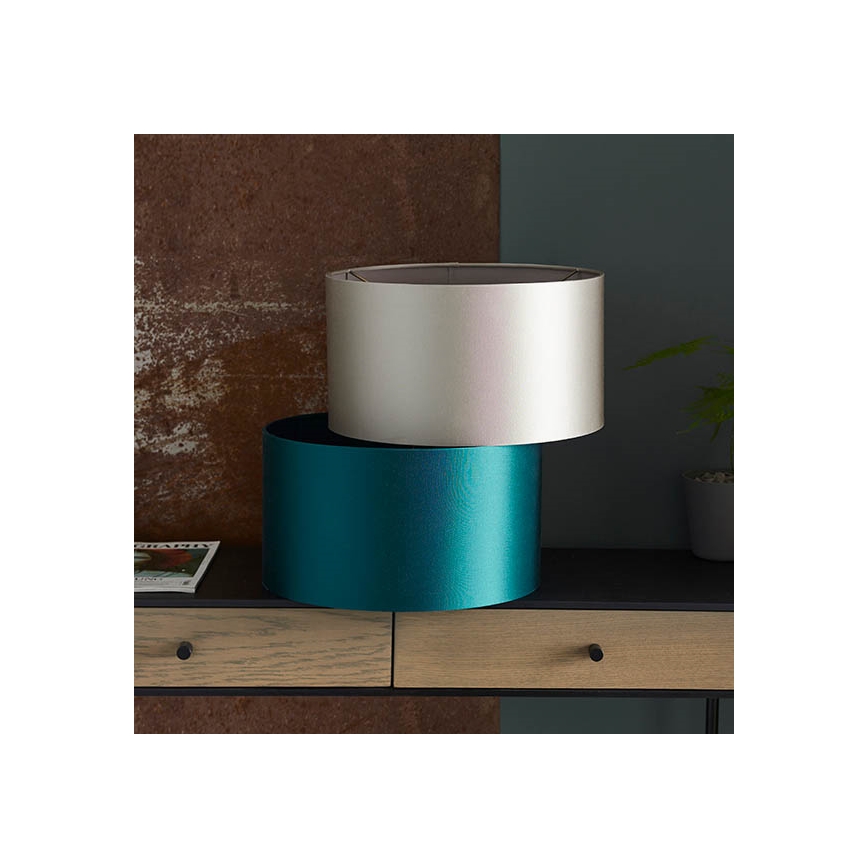 Endon 90024 - Replacement lampshade for E27 table lamp Ø 38 cm grey