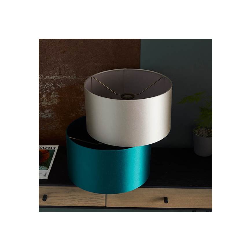 Endon 90024 - Replacement lampshade for E27 table lamp Ø 38 cm grey