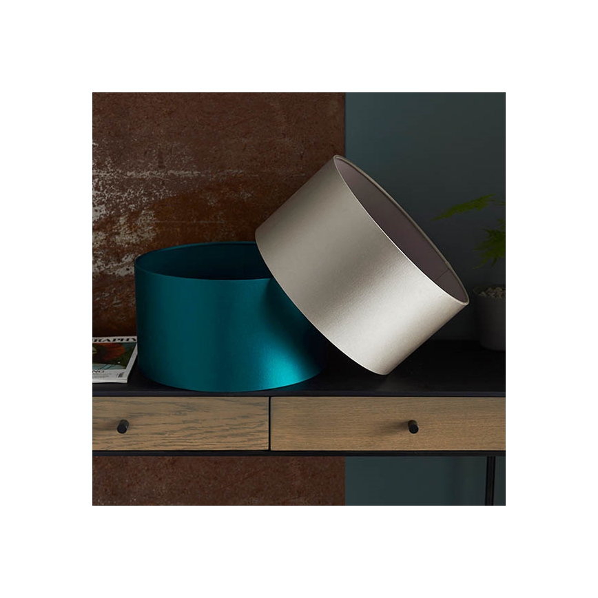 Endon 90024 - Replacement lampshade for E27 table lamp Ø 38 cm grey