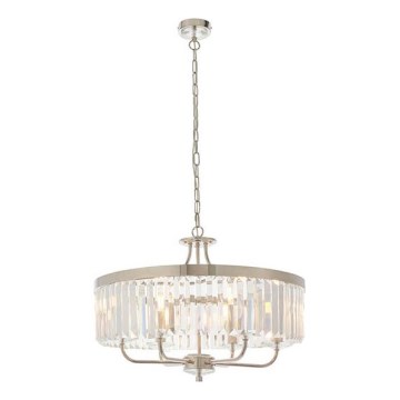 Endon 90263 - CHESTERFIELD chain chandelier 6xE14/6W/230V Ø 55 cm polished chrome