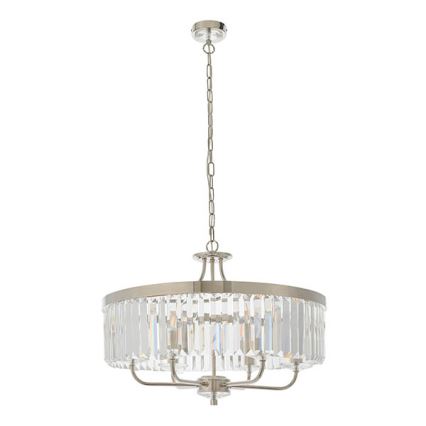 Endon 90263 - CHESTERFIELD chain chandelier 6xE14/6W/230V Ø 55 cm polished chrome