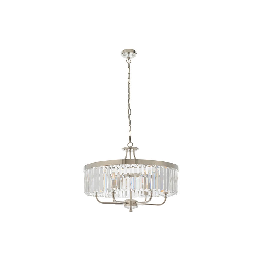 Endon 90263 - CHESTERFIELD chain chandelier 6xE14/6W/230V Ø 55 cm polished chrome