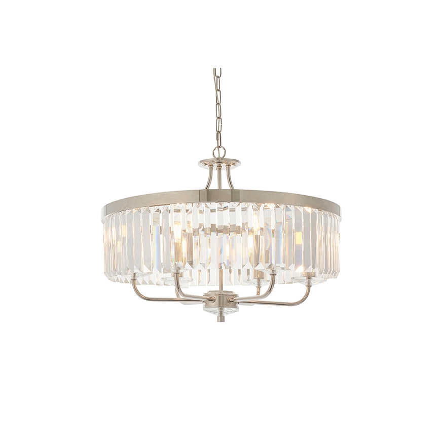 Endon 90263 - CHESTERFIELD chain chandelier 6xE14/6W/230V Ø 55 cm polished chrome