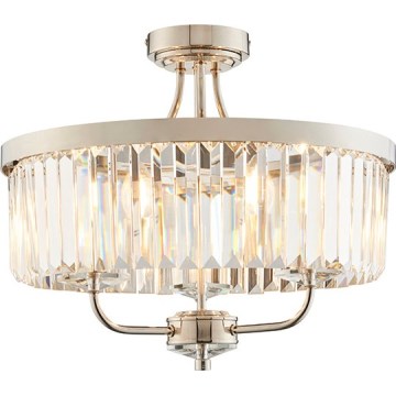 Endon 90264 - CHESTERFIELD Flush-Mounted Chandelier 3xE14/6W/230V Polished Chrome