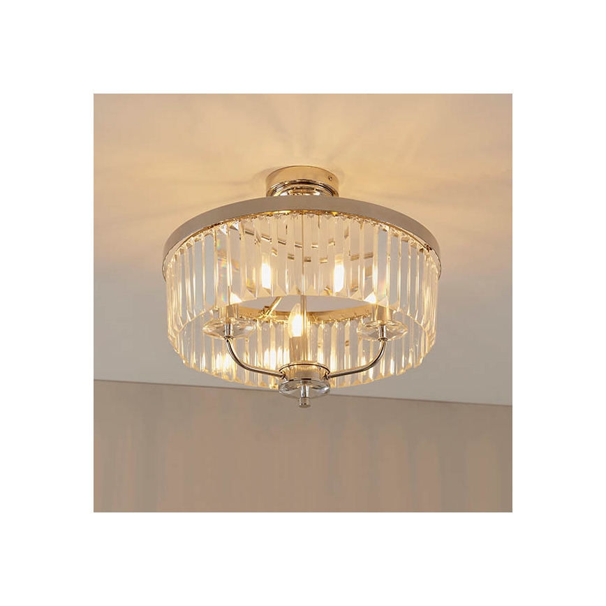 Endon 90264 - CHESTERFIELD Flush-Mounted Chandelier 3xE14/6W/230V Polished Chrome