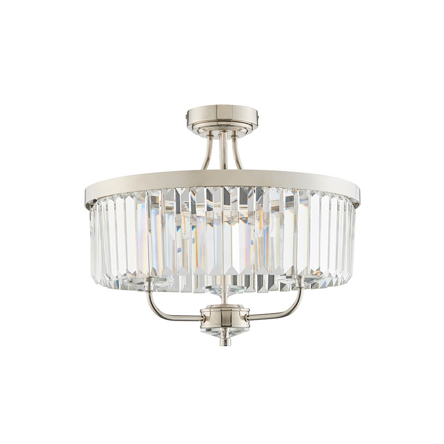 Endon 90264 - CHESTERFIELD Flush-Mounted Chandelier 3xE14/6W/230V Polished Chrome