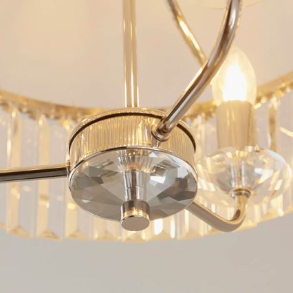 Endon 90264 - CHESTERFIELD Flush-Mounted Chandelier 3xE14/6W/230V Polished Chrome
