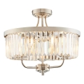 Endon 90264 - Flush-mount chandelier CHESTERFIELD 3xE14/6W/230V diam. 45 cm polished chrome