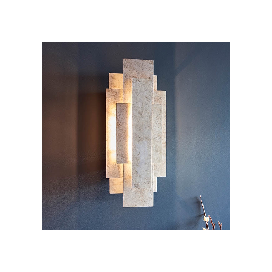 Endon 90451 - Wall light ALZARE 2xG9/3W/230V white patina