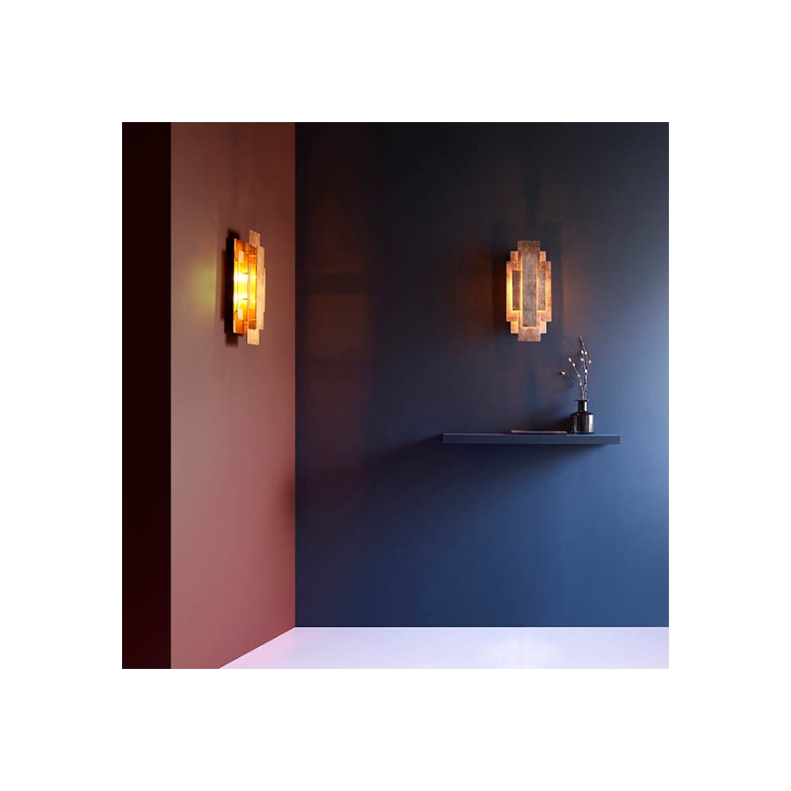 Endon 90451 - Wall light ALZARE 2xG9/3W/230V white patina