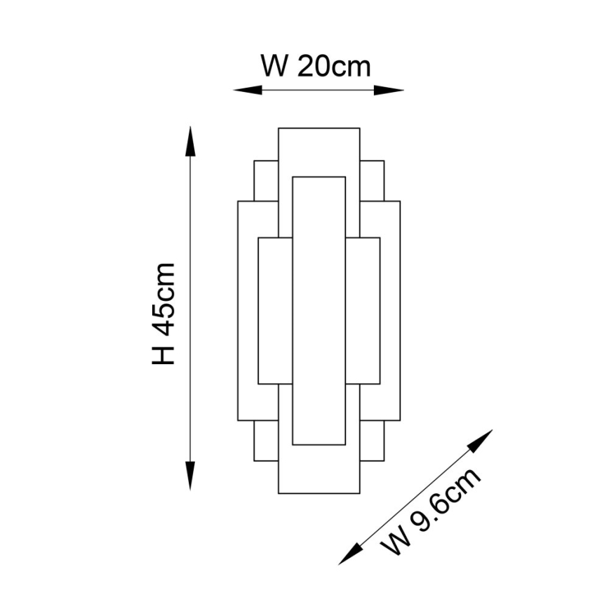 Endon 90452 - Wall light ALZARE 2xG9/3W/230V gold