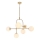 Endon 90842 - Rod pendant ONTARIO 6xE14/7W/230V brass/white