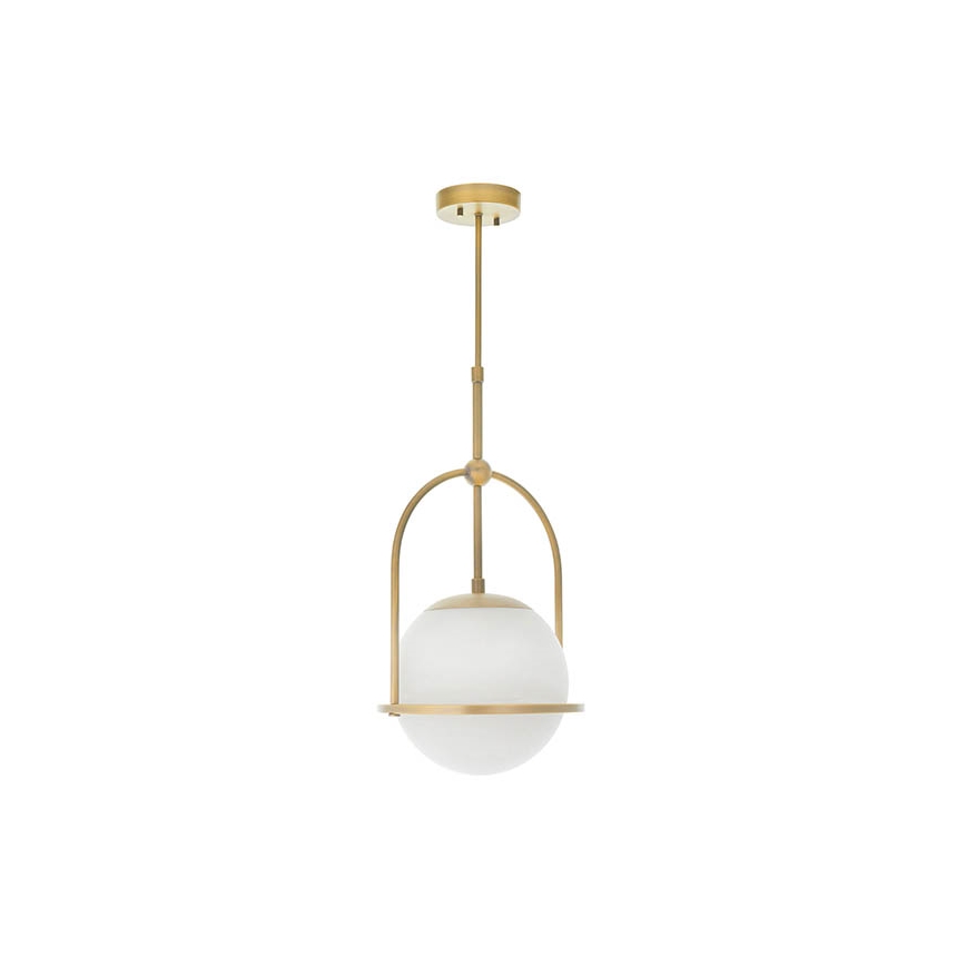 Endon 90844 - ONTARIO Rod-Mounted Pendant Light 1xE27/10W/230V, Brass