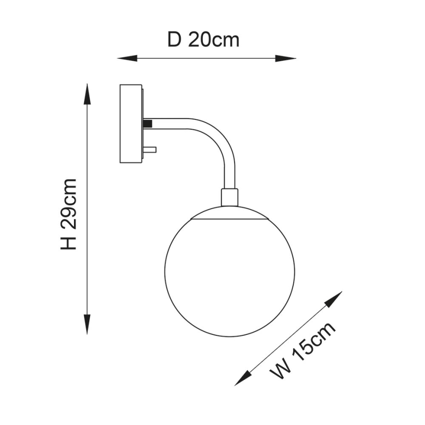 Endon 91892 - ONTARIO Wall Light 1xE14/7W/230V Brass