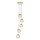 Endon 91972 - DIMPLE cable pendant light 5xE14/7W/230V gold/smoked beige