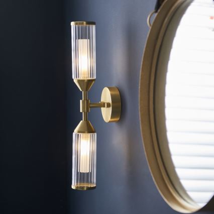 Endon 92229 - TOUR Wall Light 2xG9/3W/230V Brass