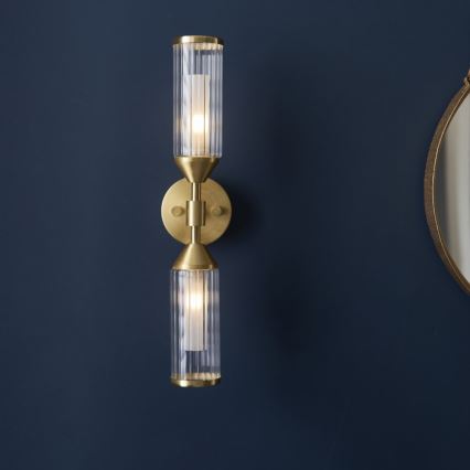 Endon 92229 - TOUR Wall Light 2xG9/3W/230V Brass