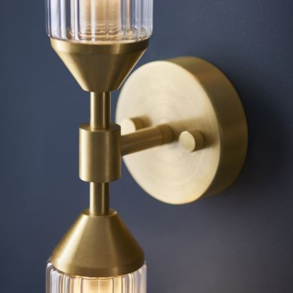 Endon 92229 - TOUR Wall Light 2xG9/3W/230V Brass