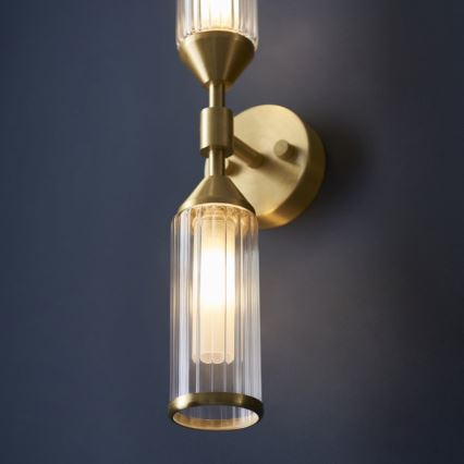 Endon 92229 - TOUR Wall Light 2xG9/3W/230V Brass