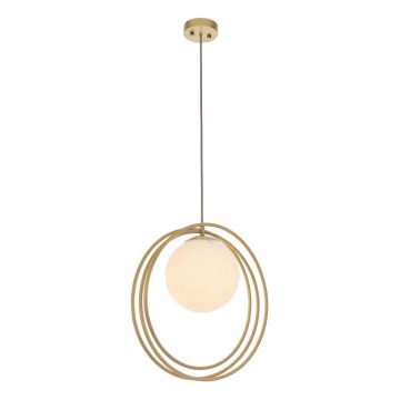 Endon 92488 - Cable-hung pendant light EMILIO 1xE27/10W/230V gold/white
