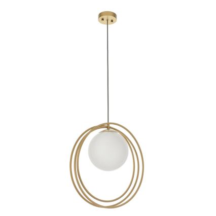 Endon 92488 - Cable-hung pendant light EMILIO 1xE27/10W/230V gold/white