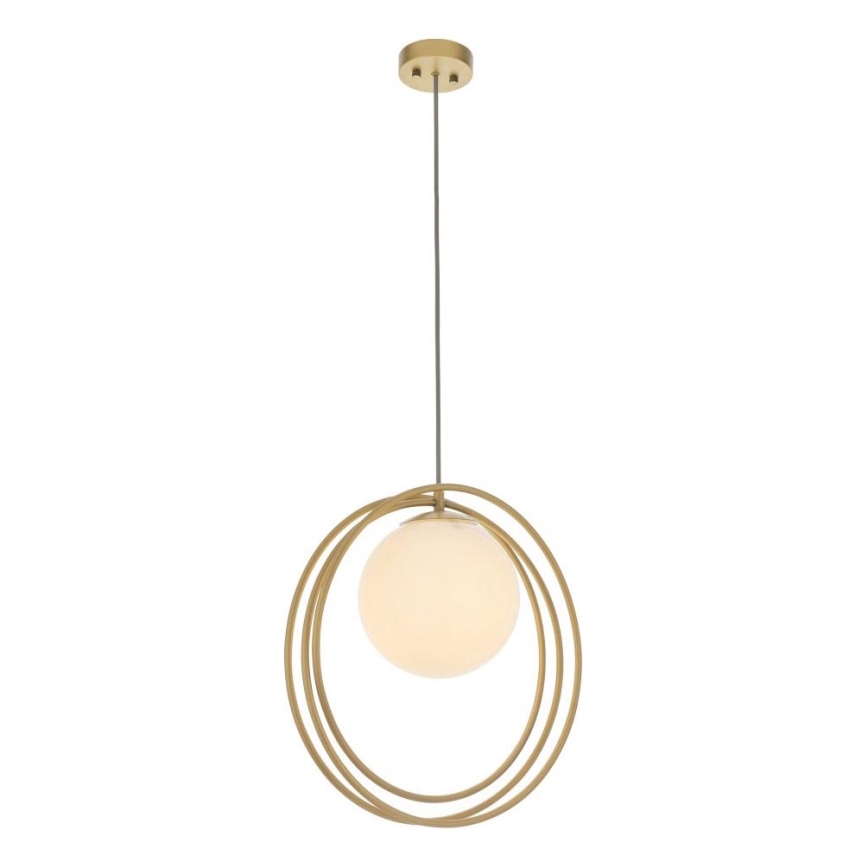 Endon 92488 - EMILIO Cable-suspended Pendant Light 1xE27/10W/230V Gold