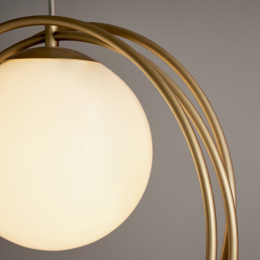 Endon 92488 - EMILIO Cable-suspended Pendant Light 1xE27/10W/230V Gold