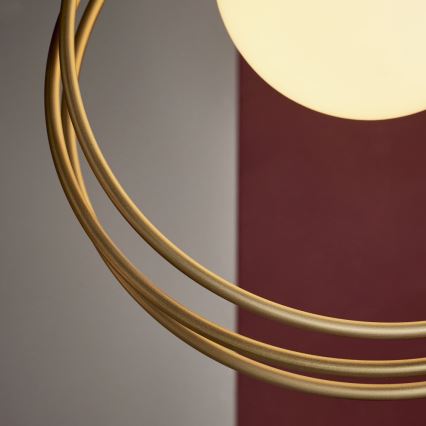 Endon 92488 - EMILIO Cable-suspended Pendant Light 1xE27/10W/230V Gold